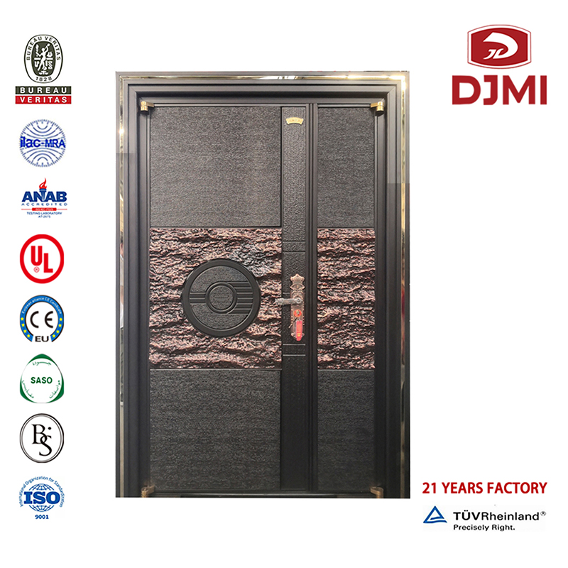 Wysokiej jakości odporne na ostrzał zbrojne Sliding Steel Front Door Cheap Main Gate Steel Black Armoured Doors Customised Wooden In Guangdong New Steel Wood Security Door Super Armoured Doors