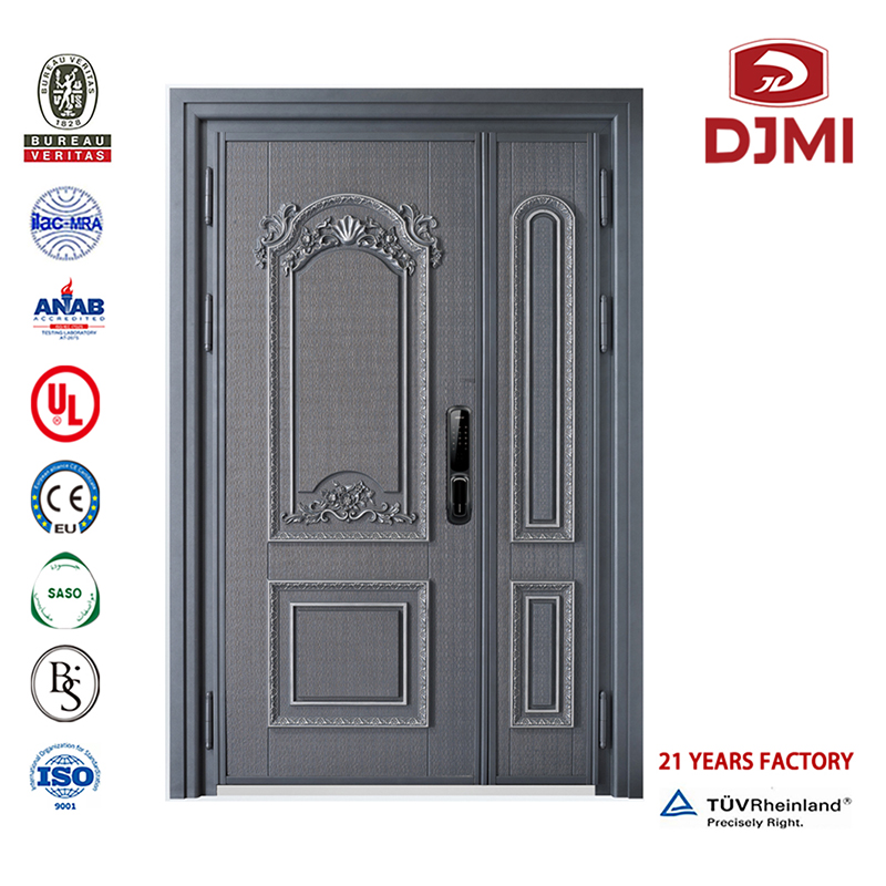 Pancerz kulowy Włoch Styl Doors Armed Front Door Steel Chiński Factory Armour Steel Wooden Doors Urgler Proof High Security Door Wysoka jakość Gated Blast Resistant Armoured Sliding Steel Front Door