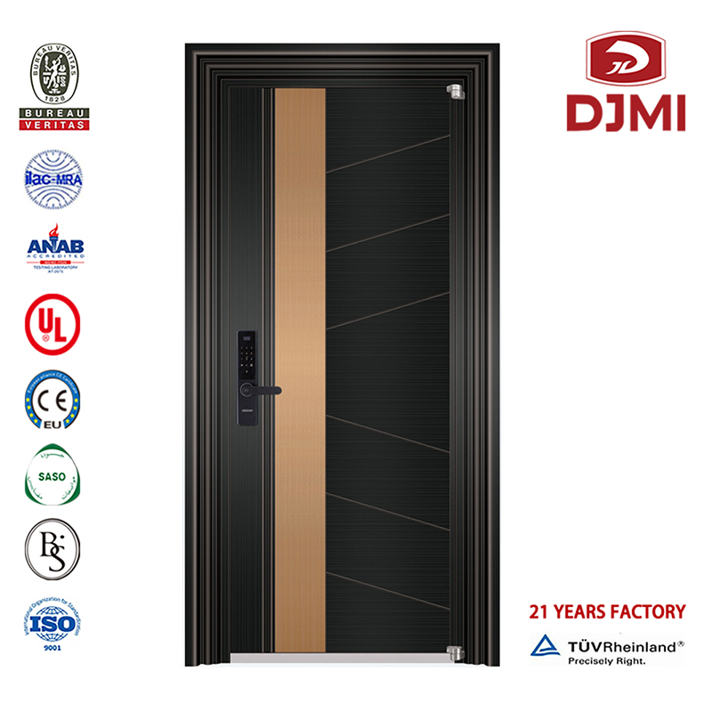 Steel Wood Armour Doors Home Security Front European Style Armoured Door Wysoka jakość Gorąca Matka i Syn Zewnętrzna Stal Ochrona Drzwi ze stali Metalowej Tania Stalowa Urgaker Proof High Security Door