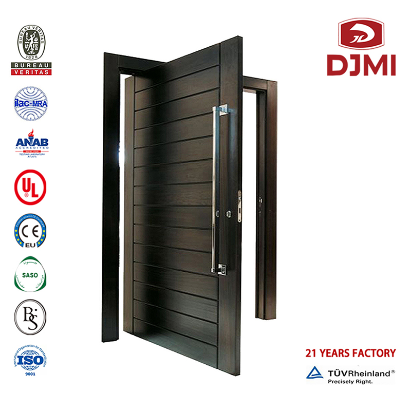 Chiński Fabryka Heshan Doors France Teakwood Drewno Podwójne Drzwi Wysokiej jakości Foshan France Solid Wood Pivot Drzwi drewniane Tanie Villa Steel Zewnętrzne Drewno Główny Wejście Drewniane Drzwi