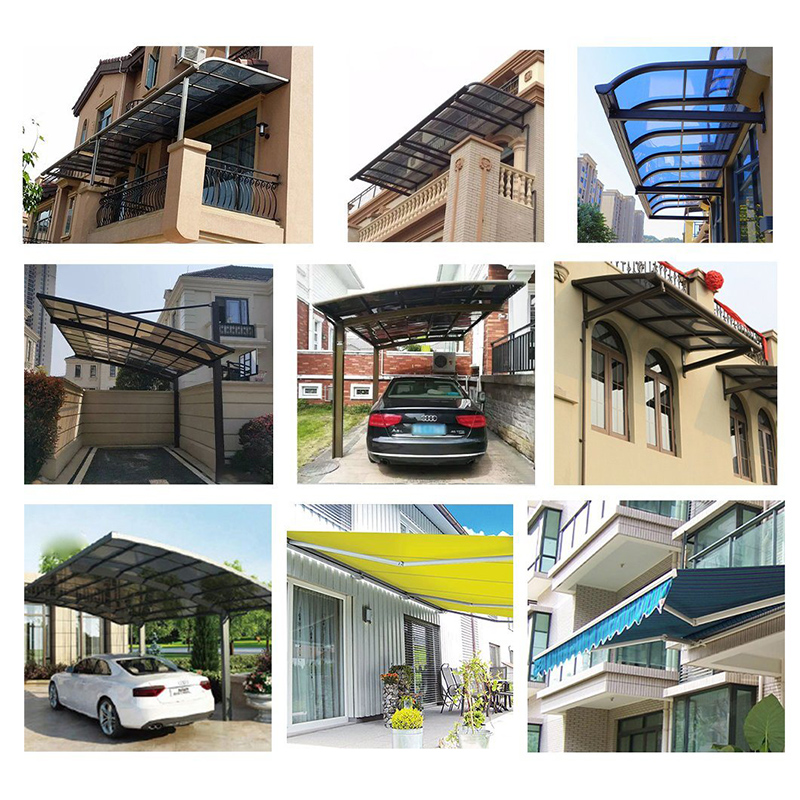 Opakowanie balkonowe Portal Portal Struktura ramek Modern Carport Wielofunkcyjny Patio Canopy Panel Montaż Panel Solarny Struktura 2 Carport Metalu Profesjonalny Balkon Nawiązywanie solarne Struktura montażowa wodoodporna karna