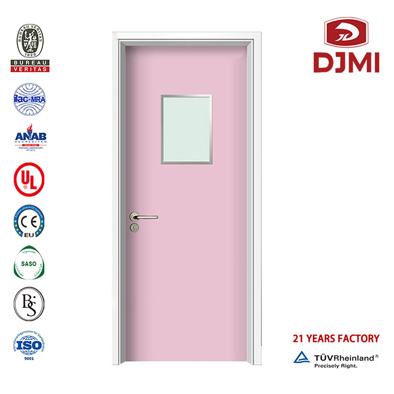 Modernizowane Nowoczesne Wejście Drewno glinowe Szklane Drzwi Szpital Double Doors Nowe Ustawienia Drewniane Drzwi Konstrukcje Solid China Manufactory Door Hospital chiński Factory Clinic