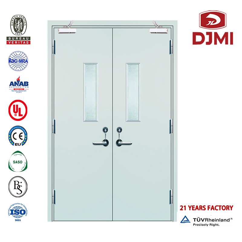 Wysokiej jakości Ochrona Najlepszej Sprzedaż Flush Ul Flat Steel Fire Doors Cheap Doors with Glass Intertek Europe Rated Stainless Steel Hotel Fire Doors