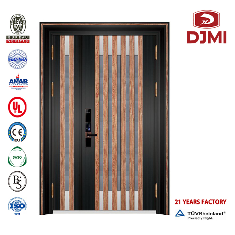 Brama Israel Security Apartment Drzwi Customised Double Swing Wood Anti-Theft China Made Security Armored Doors Mosaic Design Steel Wooden Armoured Door New Settings Armored Wood Exterior Security Armoured Steel Enter Door