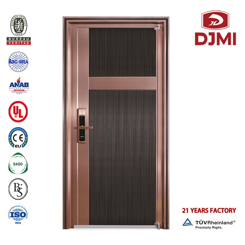 Rezydencyjne Projekty Strong Armoured Doors Tan Armored Wooden Security in Low Price Double Leaf Entrance Turk Style Armoured Steel Door Custodized Armored Loop