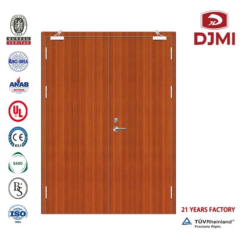 Własne 30 60 90 minuty Rated Designs Hotel Wood Lacquer Fire Door New Settings U Certyfikowany Hotel Wooden Door 90 Min Fire Rated China Factory Wooden Hotel Guest Rm Fire