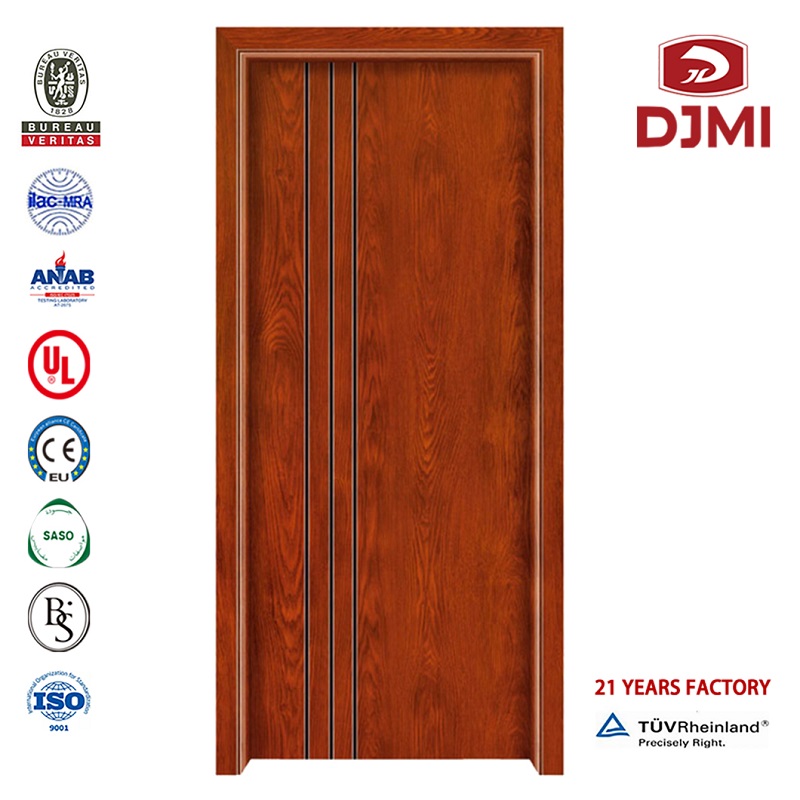 Chiński Fabryka Drewniane Drzwi Fd30 Fire Wood Drzwi Wysokiej jakości 1.5 Godziny ocenzurowane Composite Fire Doors Nowoczesne Drzwi Drewniane Tanie Pre-Hung Doors Proof W Szanghaju Zewnętrzne Drzwi Ognia z Zespołem Wizji