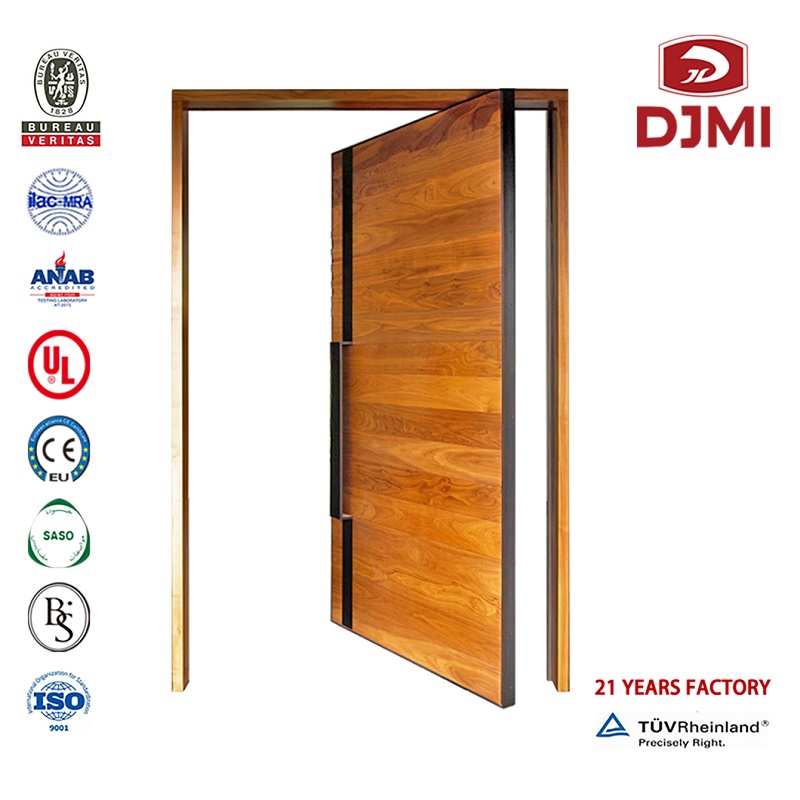 Chiński Factory Villa-Entrance-Wood-Design-Door Xupai Drzwi główne wejście drewniane drzwi wysokiej jakości Pivot Teak Main Modern Designs Front Mahogany podwójne wejście do drewnianych drzwi Tanie Główny wzorzec solidnych podwójnych drzwi wejściowych