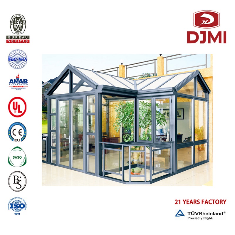 New Design High Quality Lowes Sunrooms Glass Green House Brand New Aluminium Design Insulined Glass Sunroom Aluminium Sunroom Sunroom Hot Saleng Aluminium Design Sunroom Winter Graden